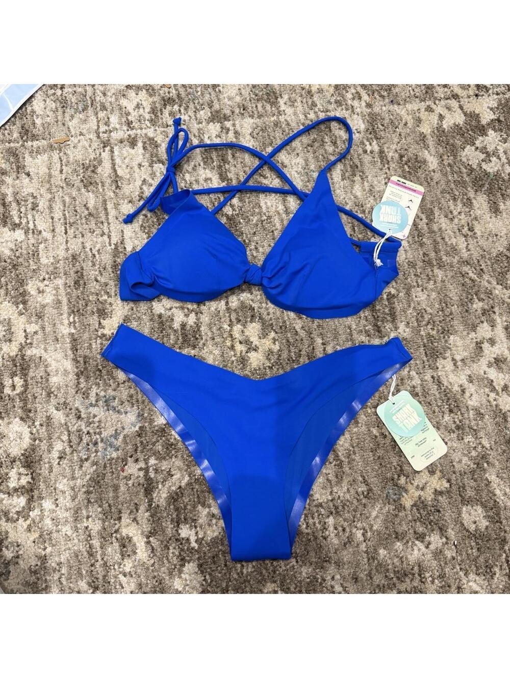 Onewith blue bikini set NWT